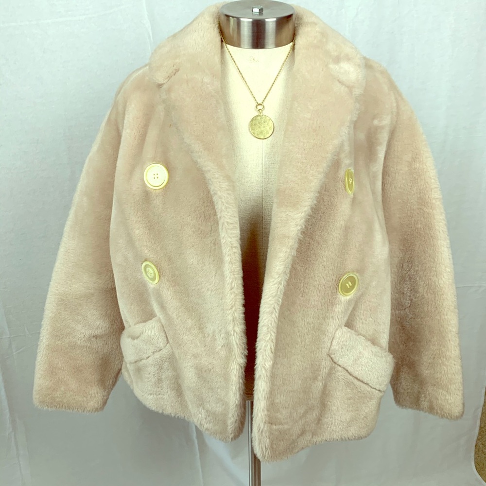 Vintage glam faux fur jacket